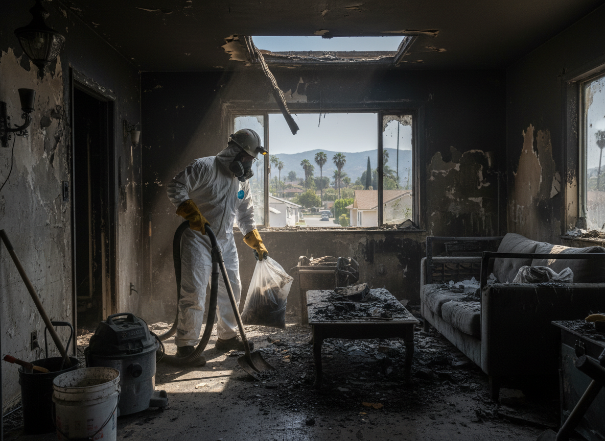 Emergency fire damage restoration in Granada Hills