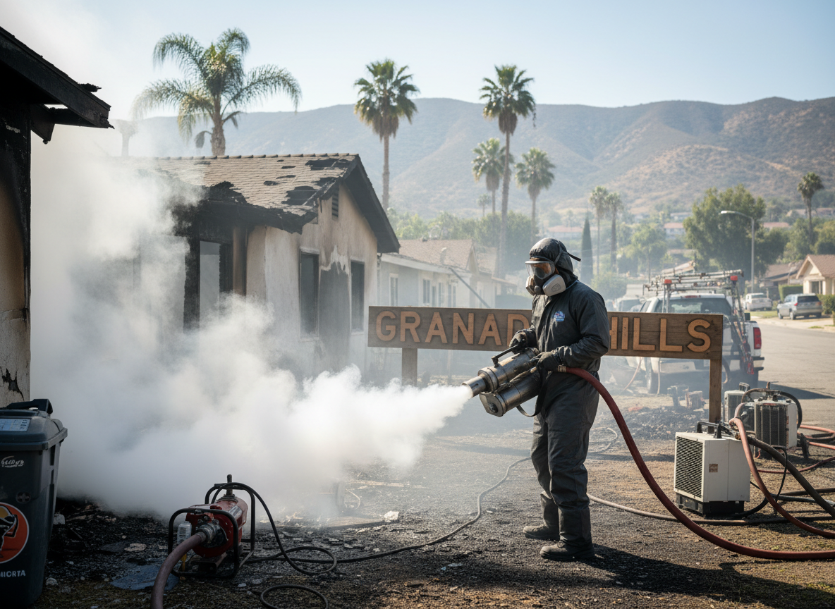 Odor removal after fire in Granada Hills