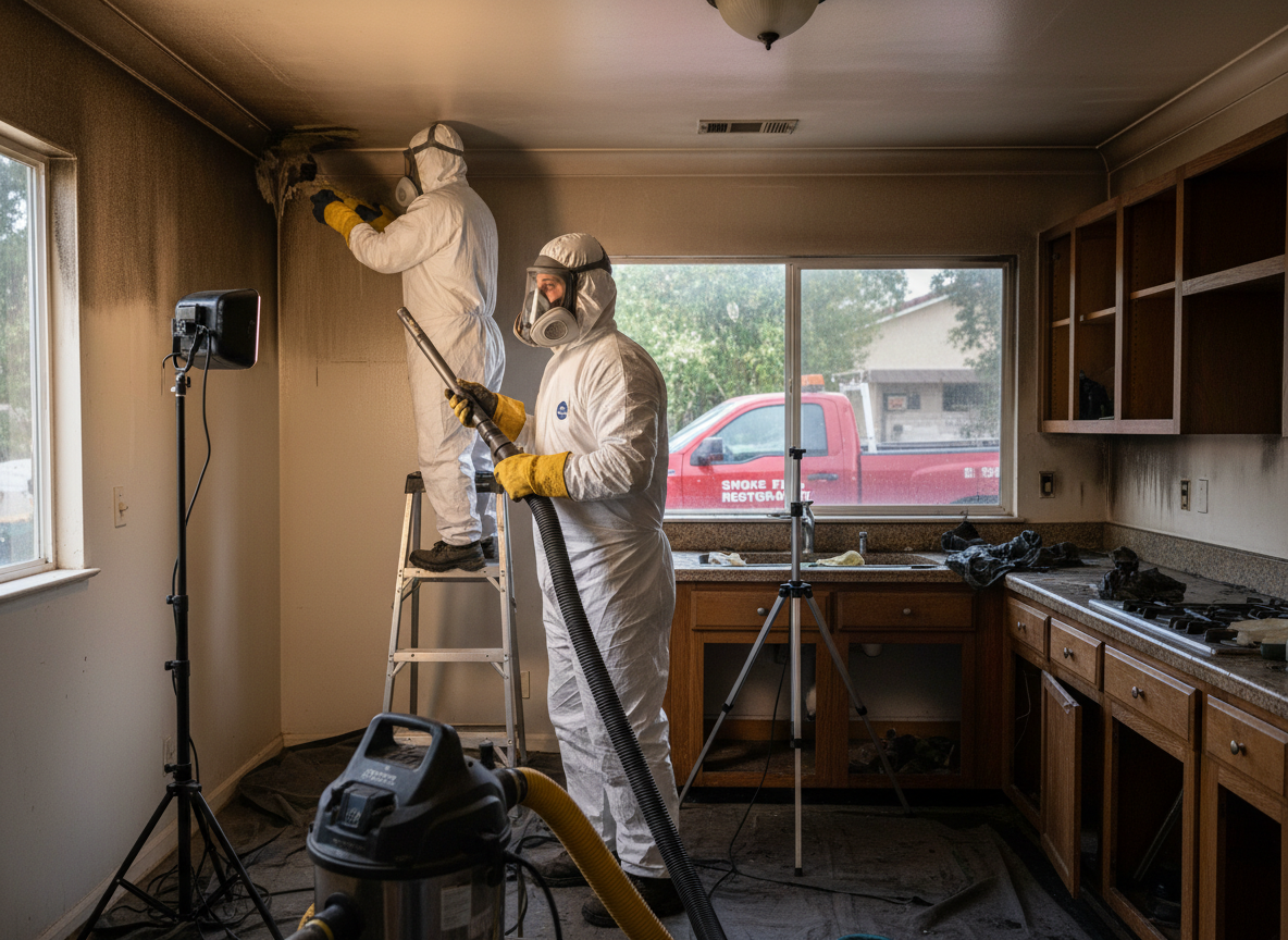 Smoke damage restoration in Granada Hills