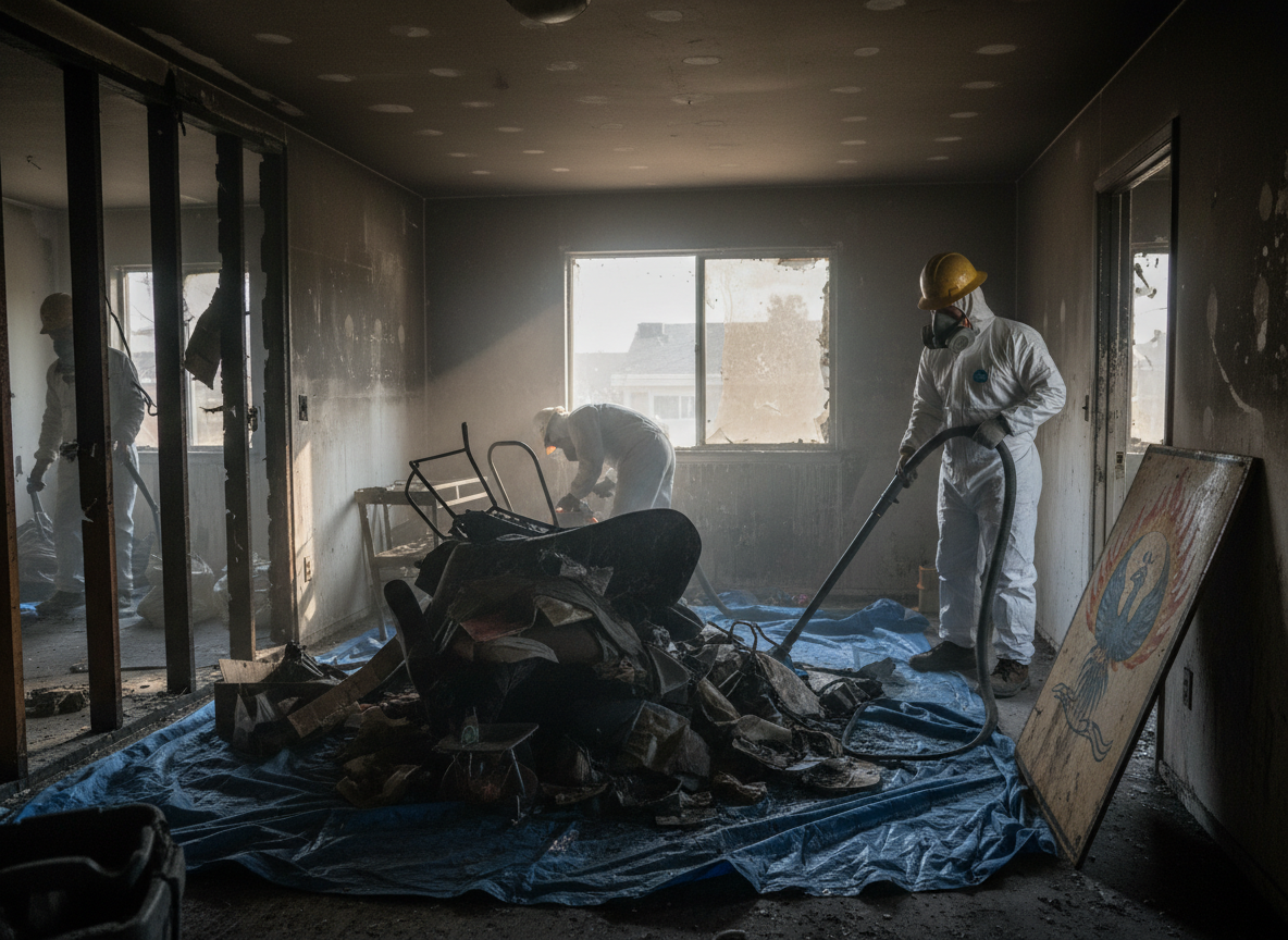 tenant fire damage cleanup in Granada Hills